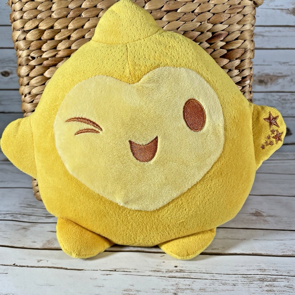 Disney‎ Wish Hug & Wish Star Plush Yellow Light Up Movie Stuffed Animal Toy